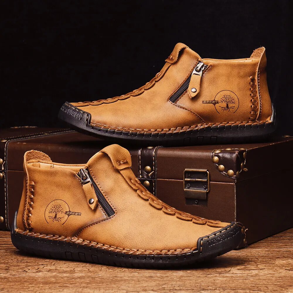 Raymond - Stylische Herren Lederstiefel