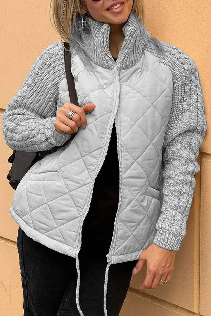 Kim - Patchwork-Jacke mit Reißverschluss
