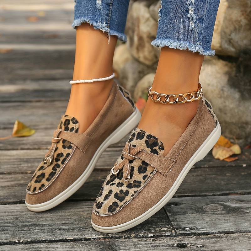 Zola - Damen Loafer mit Leopardenmuster