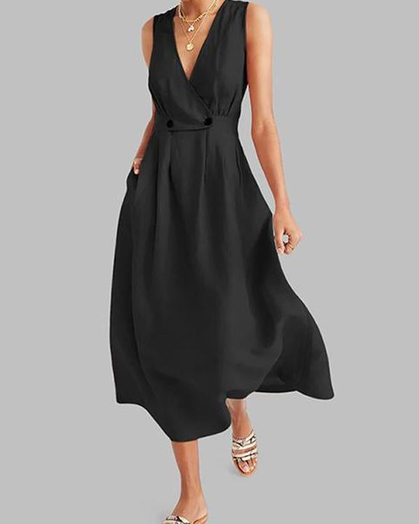 Nevaeh - Maxikleid mit Knopfleiste