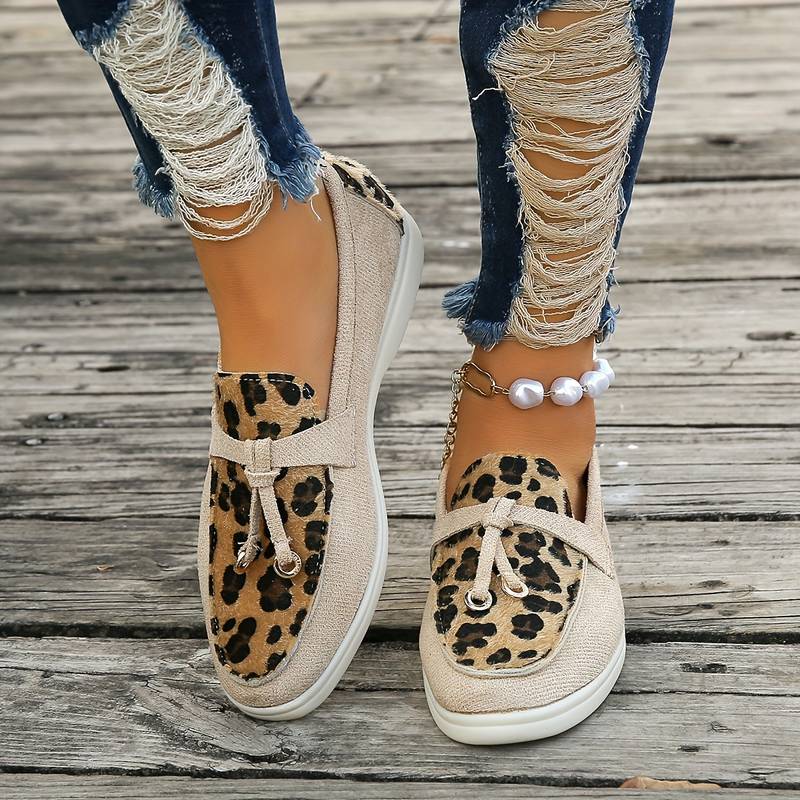 Zola - Damen Loafer mit Leopardenmuster