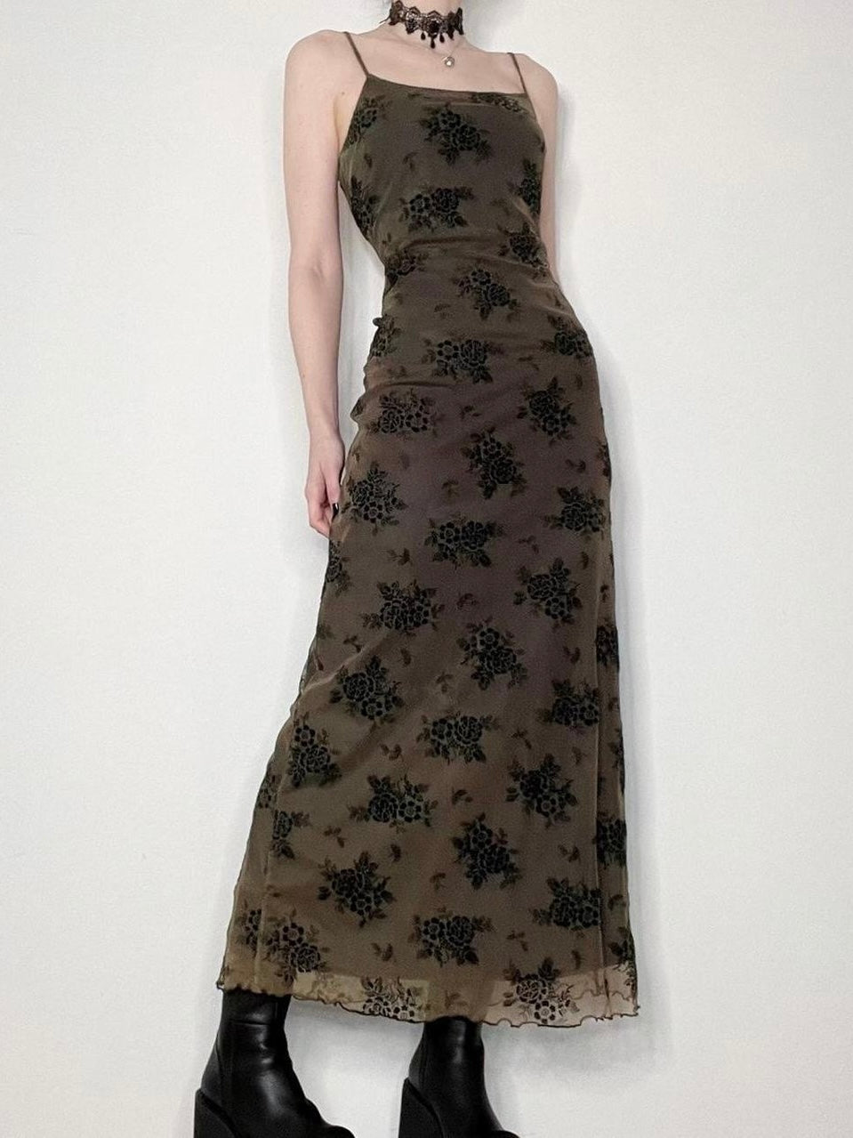 Harmony - Blumenmuster-Trägerkleid