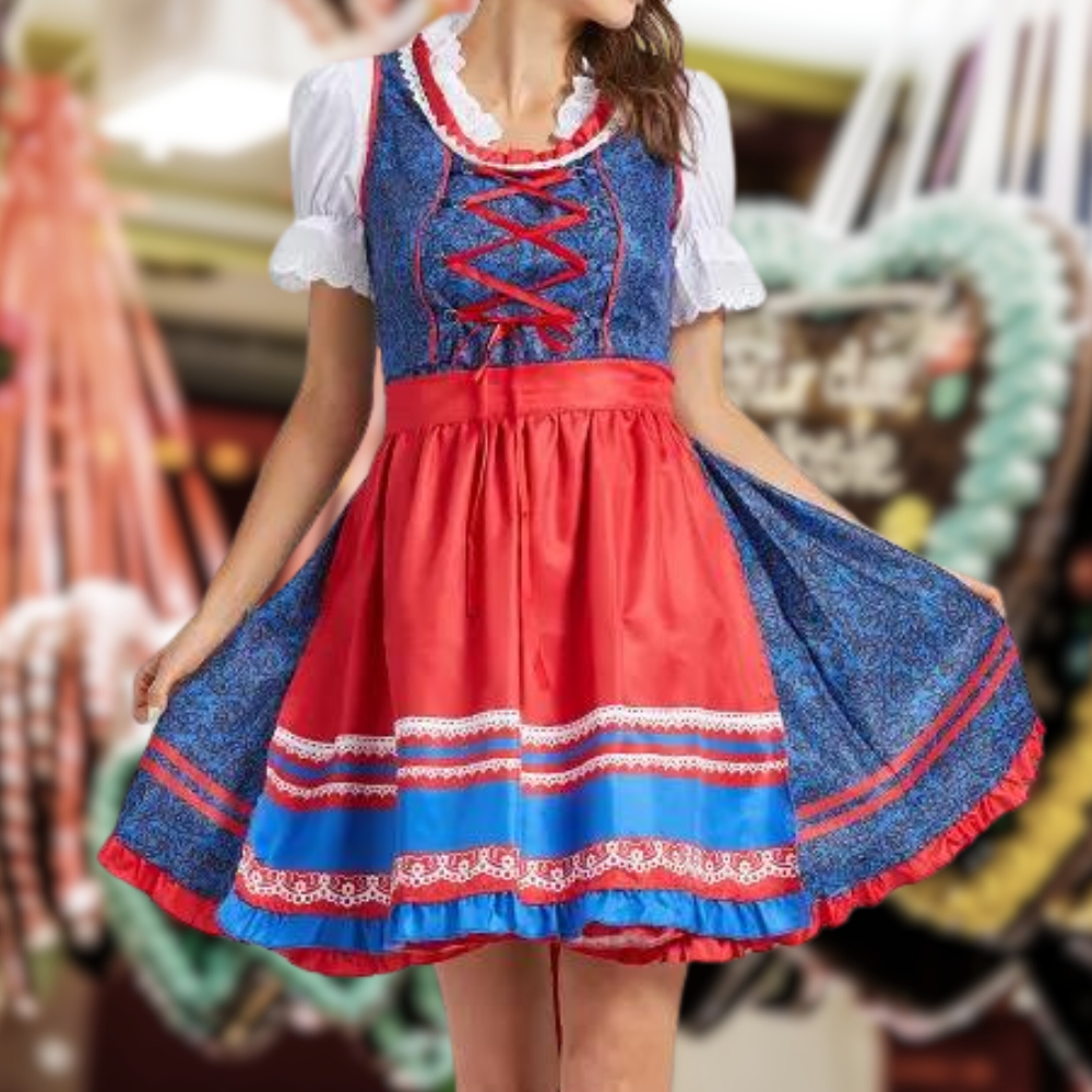 Bianca | Dirndlkleid mit Bordürenrock und Mieder für Frauen