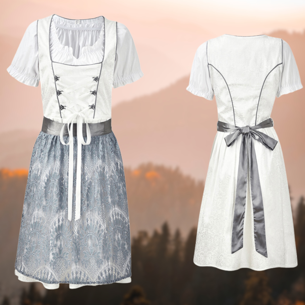 Enya | Dirndlkleid mit Spitzenschürze und zartem Satinband für Frauen