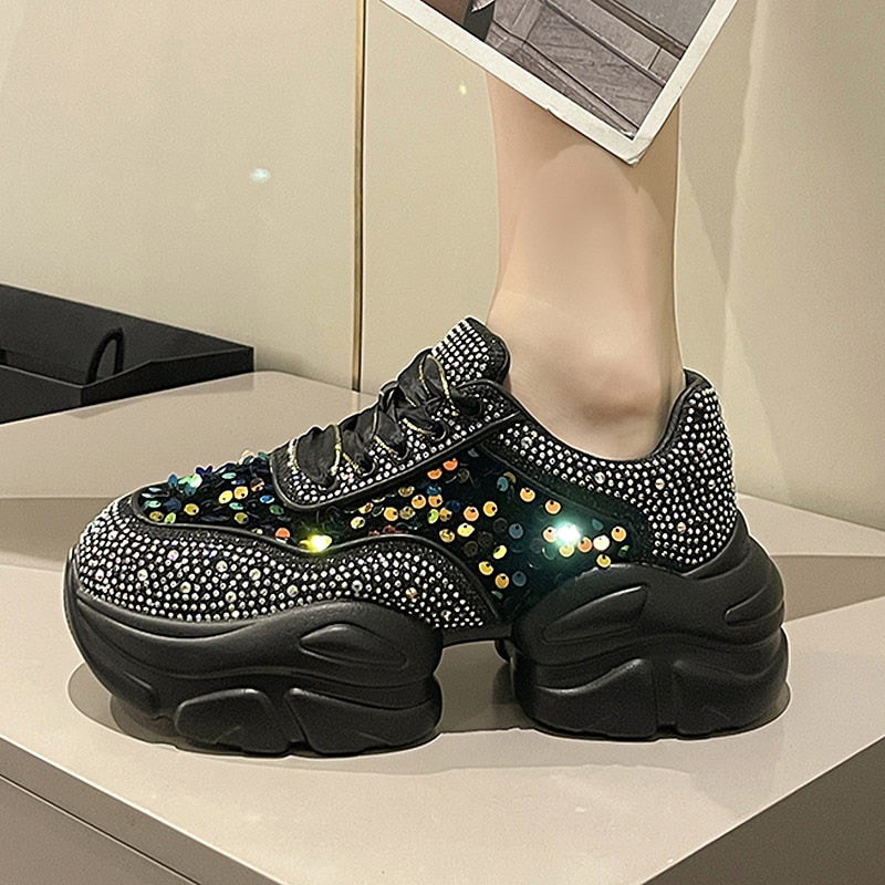 Indy - Damen Sneaker mit Glitzer
