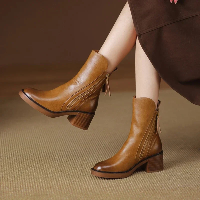 Evi - Stylische Lederstiefel