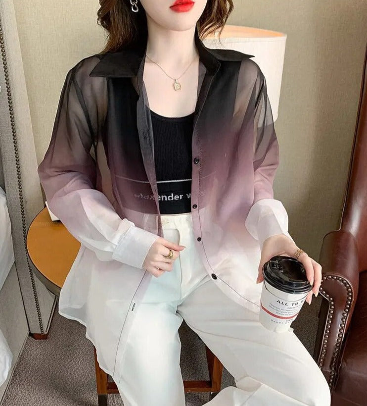 Eulalia - Ombre Langarmshirt