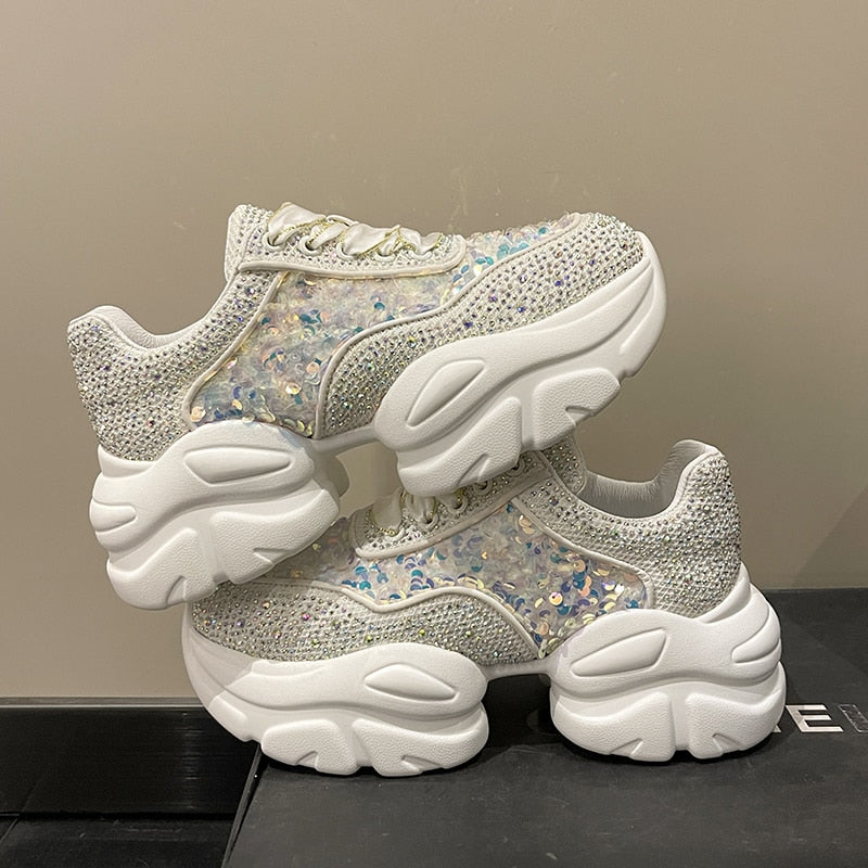 Indy - Damen Sneaker mit Glitzer