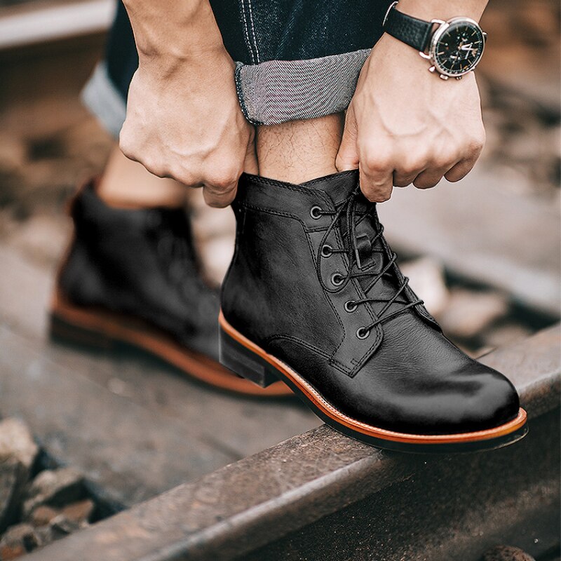 Lazeros - Vielseitige Lederstiefel für Herren