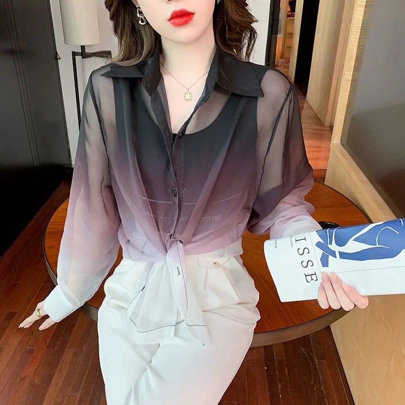 Eulalia - Ombre Langarmshirt