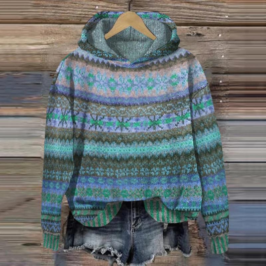 Kaliyah - Ethnischer Kapuzenpullover