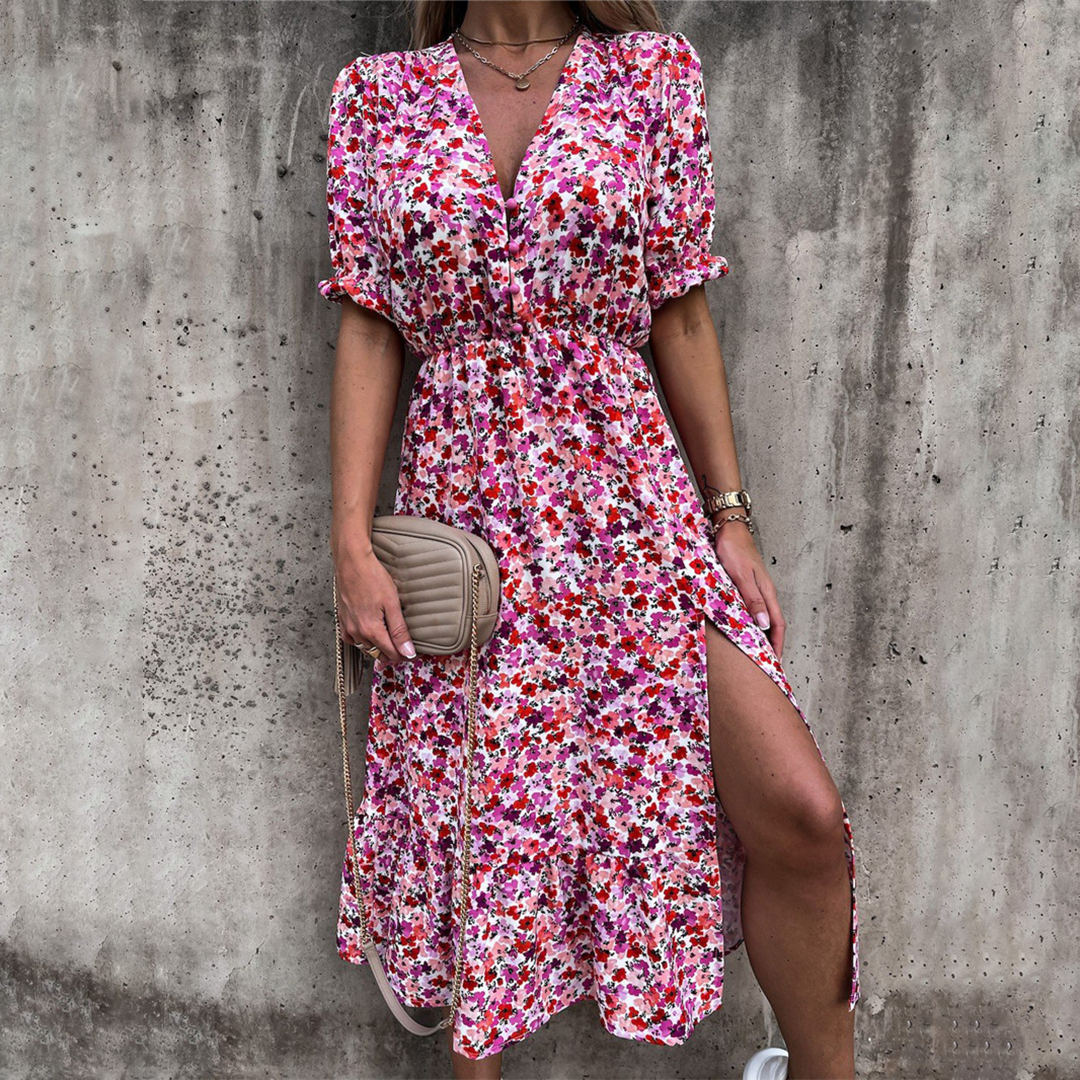 Daria - Lässig geschlitztes kleid