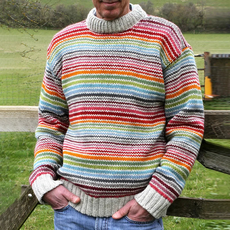 Baxter – Mehrfarbiger Strickpullover
