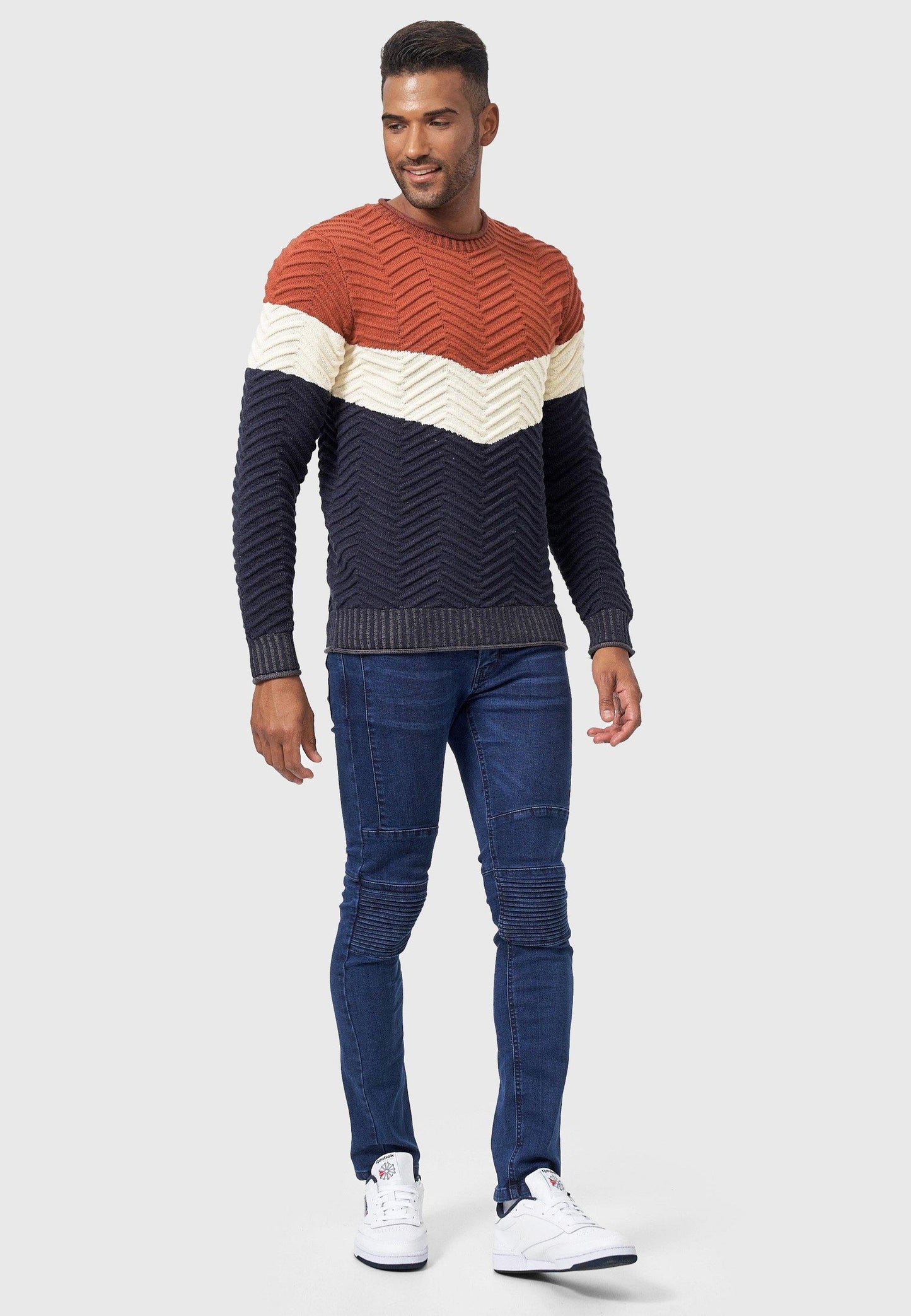 Damien - Vielseitiger Herren Strickpullover