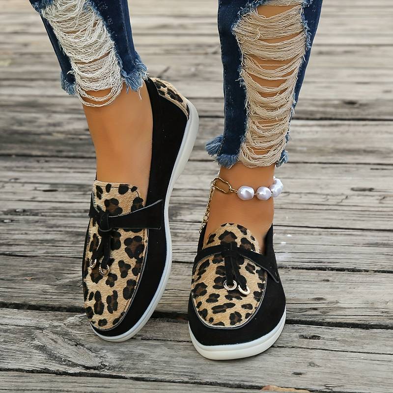 Zola - Damen Loafer mit Leopardenmuster