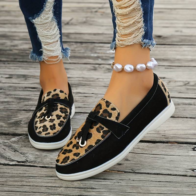 Zola - Damen Loafer mit Leopardenmuster