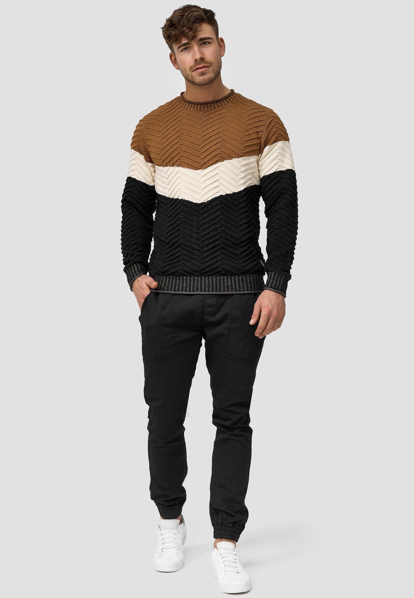 Damien - Vielseitiger Herren Strickpullover