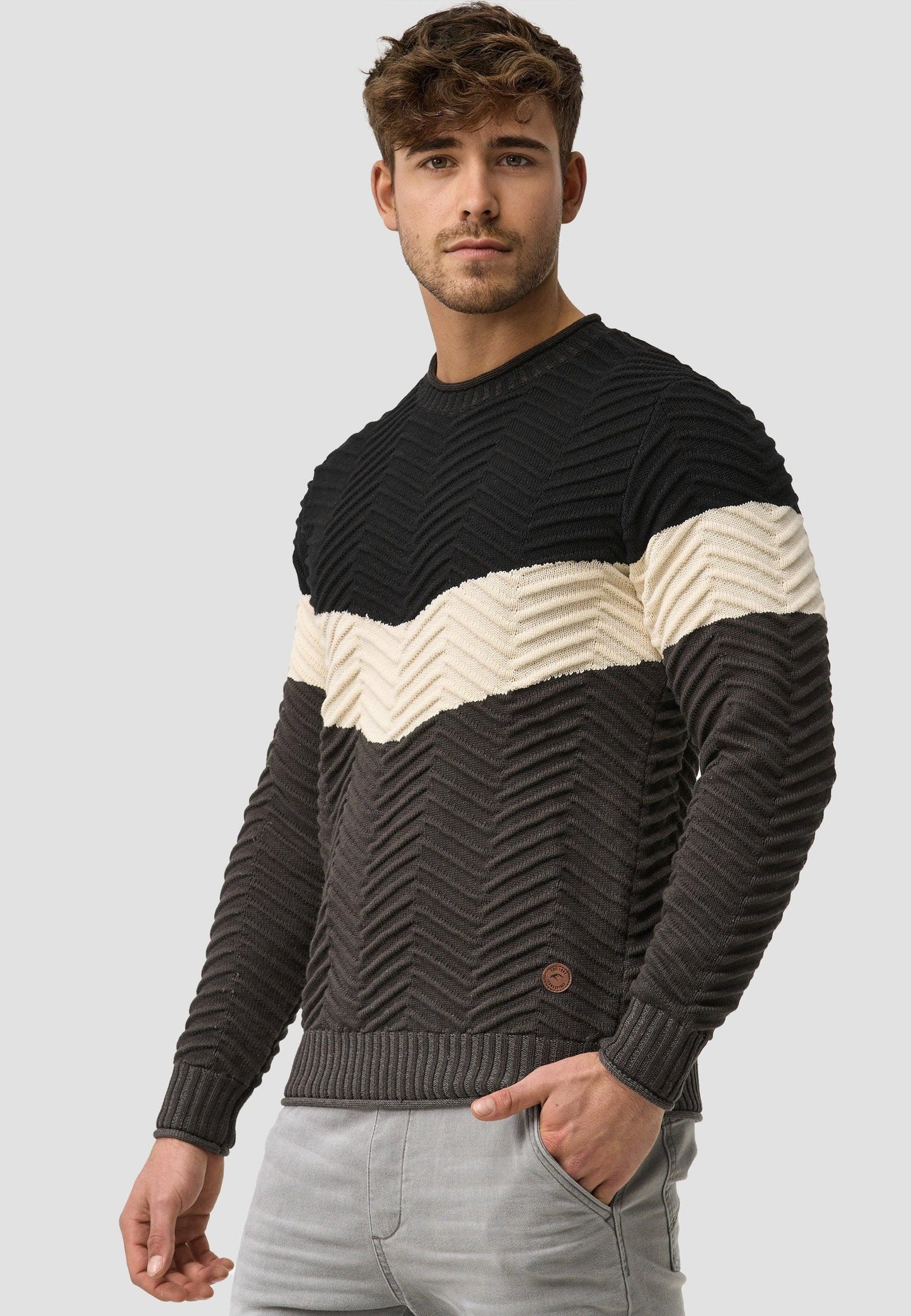 Damien - Vielseitiger Herren Strickpullover