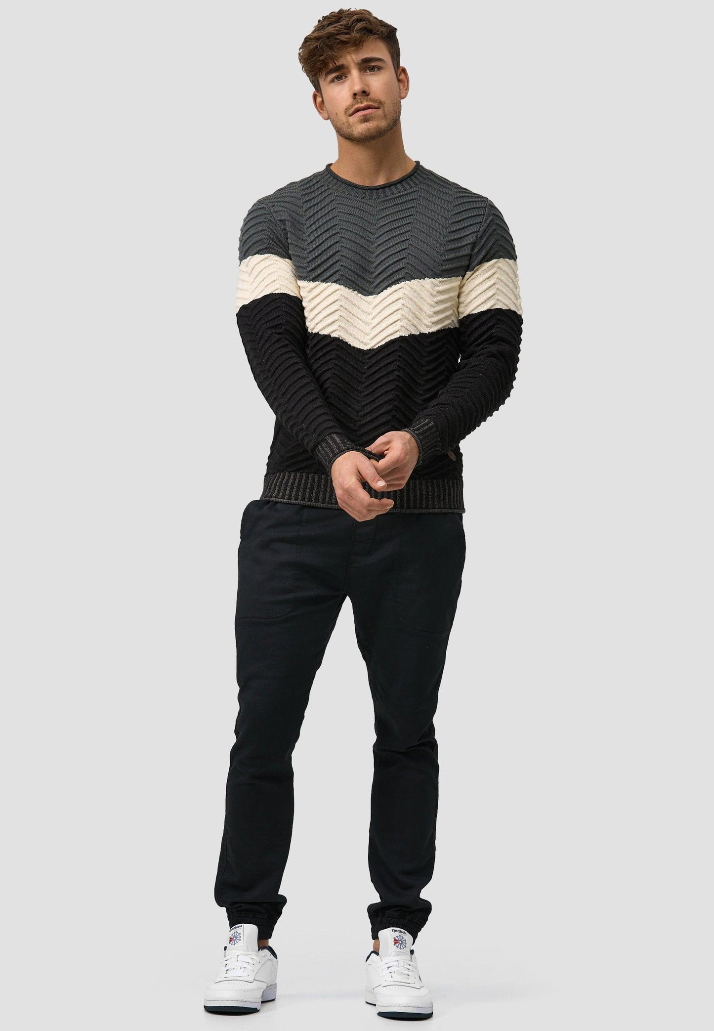 Damien - Vielseitiger Herren Strickpullover