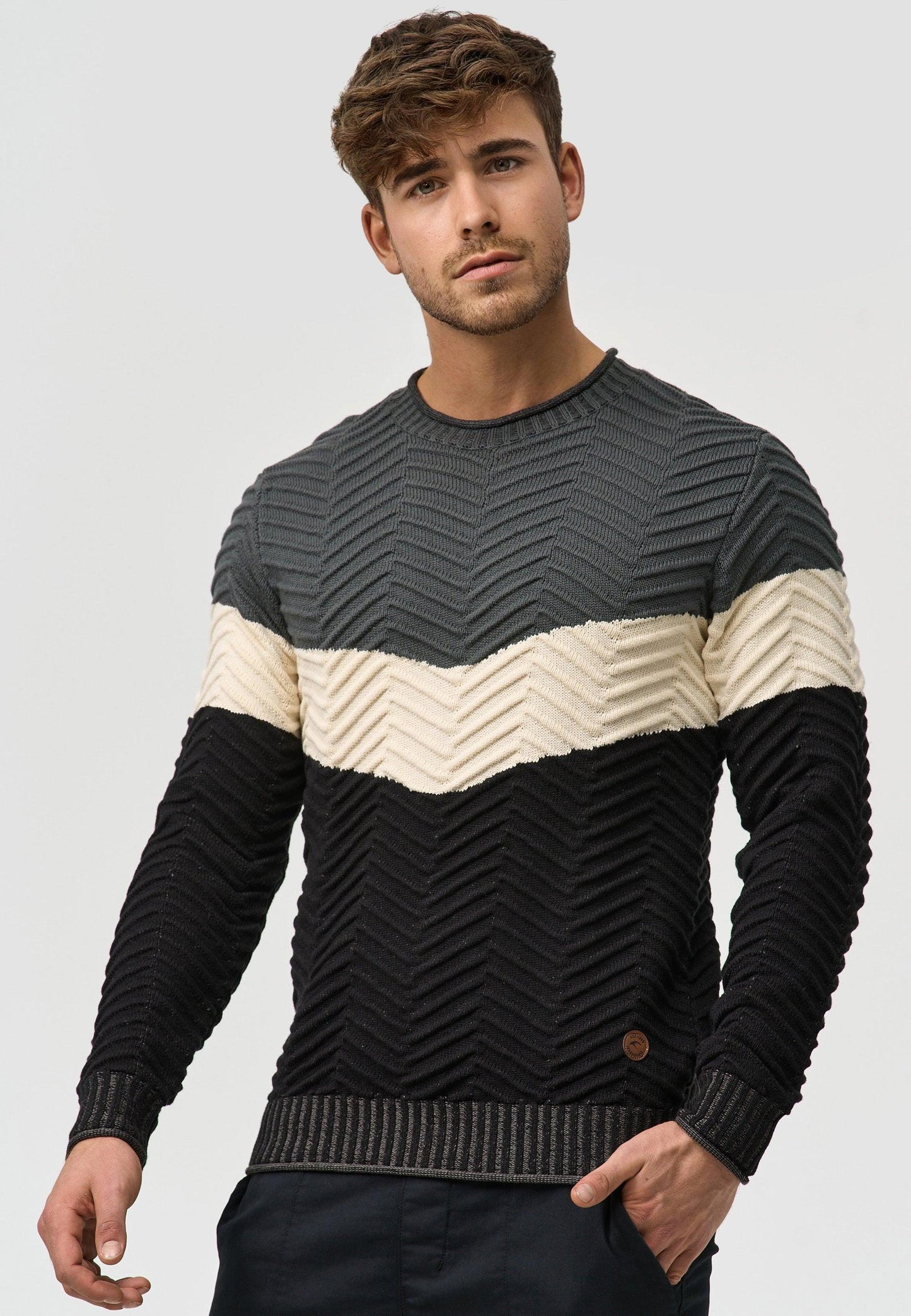 Damien - Vielseitiger Herren Strickpullover