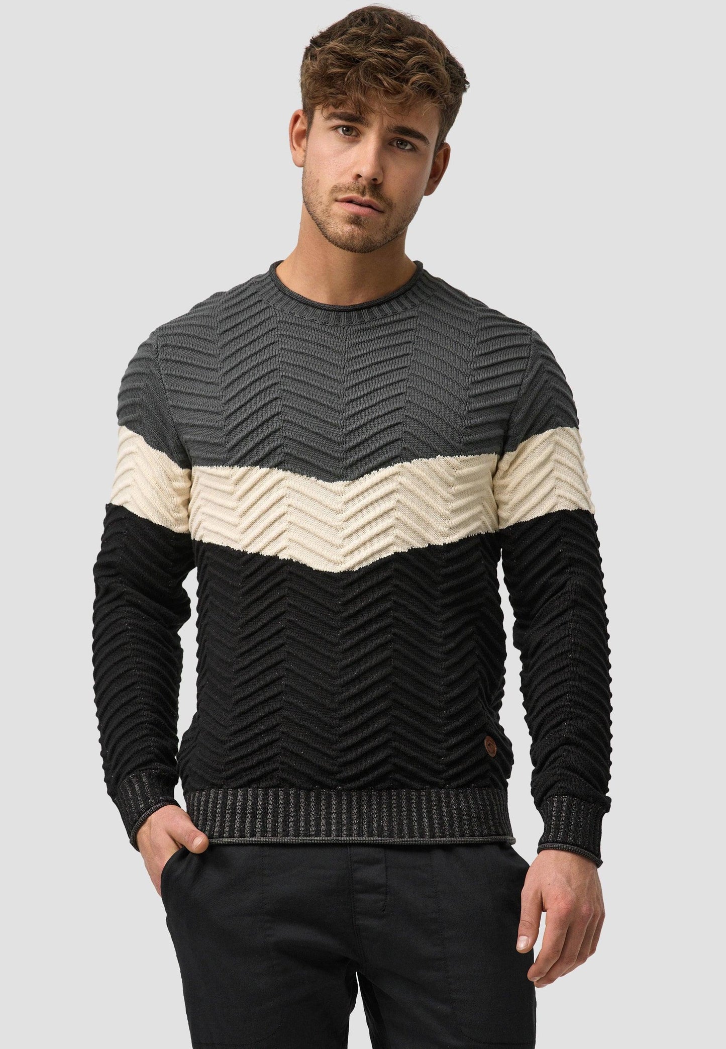 Damien - Vielseitiger Herren Strickpullover