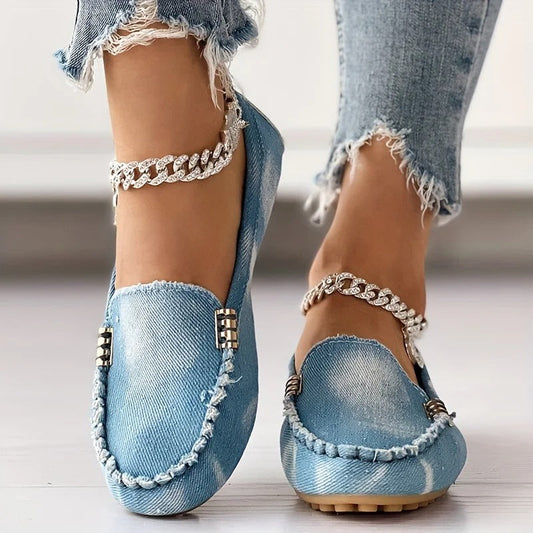 Yvette - Schicke und Bequeme Denim-Loafer