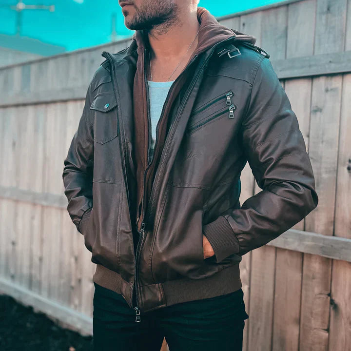Liam - Herren Vintage Lederjacke