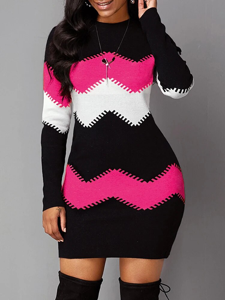 Lyric - Bedrucktes Strickkleid