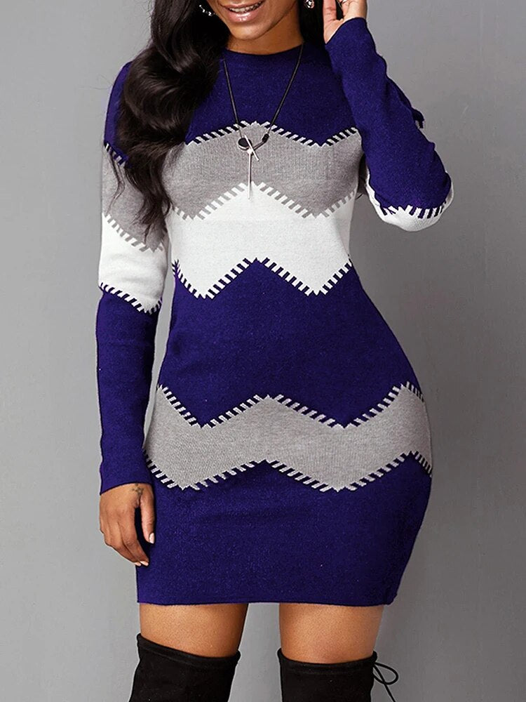 Lyric - Bedrucktes Strickkleid