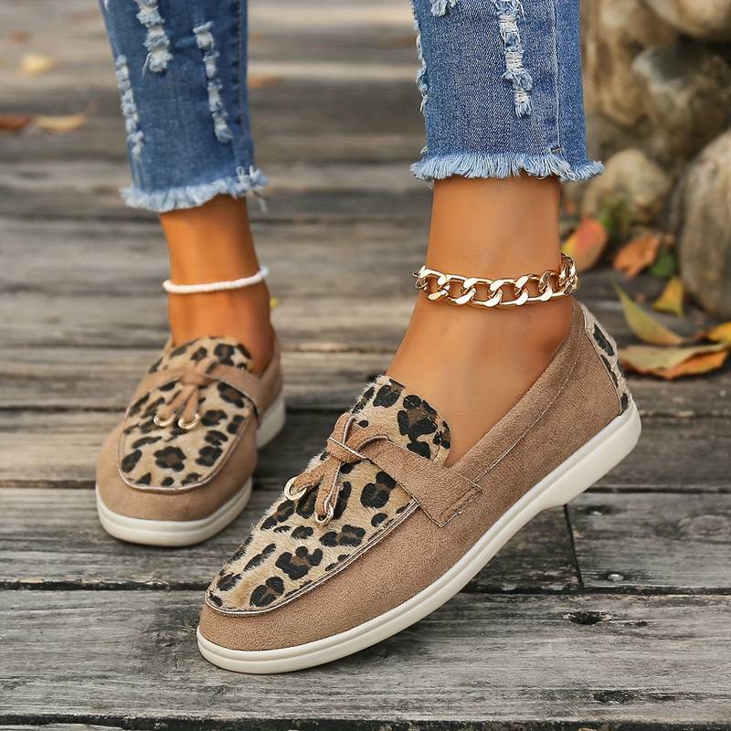Zola - Damen Loafer mit Leopardenmuster