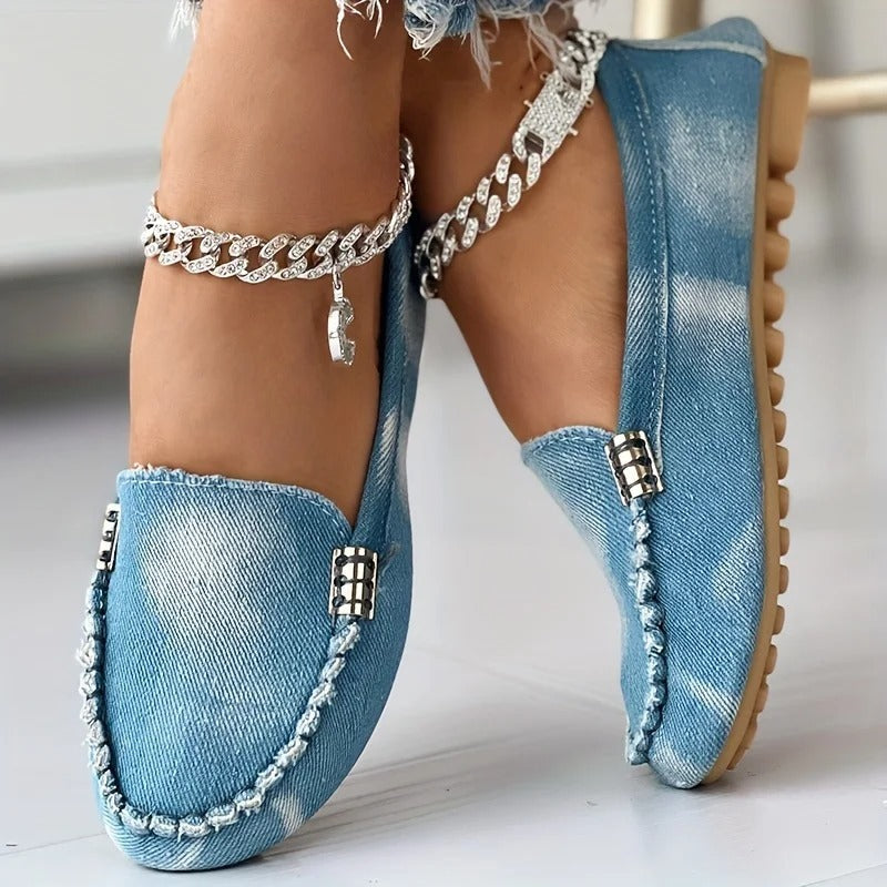 Yvette - Schicke und Bequeme Denim-Loafer