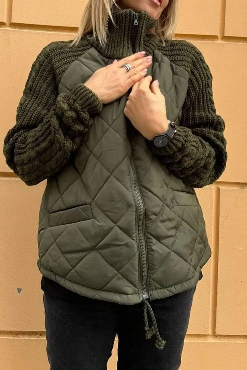 Kim - Patchwork-Jacke mit Reißverschluss