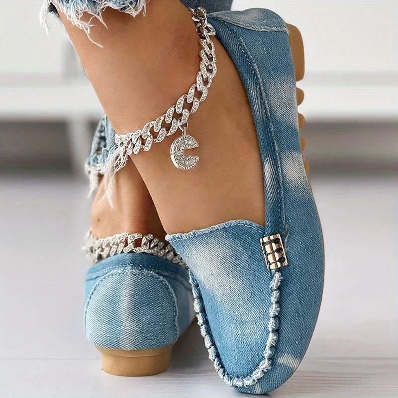 Yvette - Schicke und Bequeme Denim-Loafer