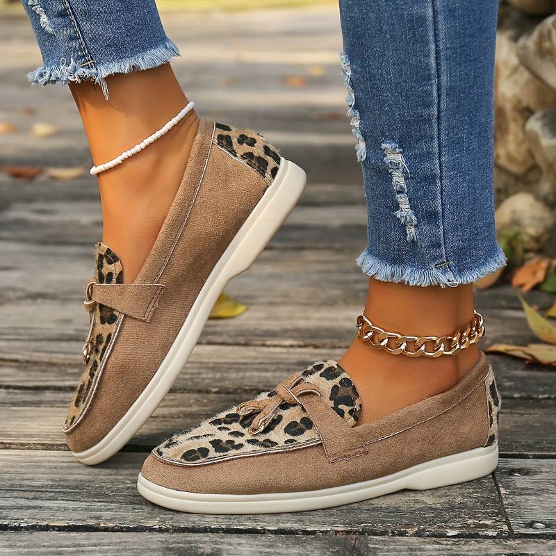 Zola - Damen Loafer mit Leopardenmuster