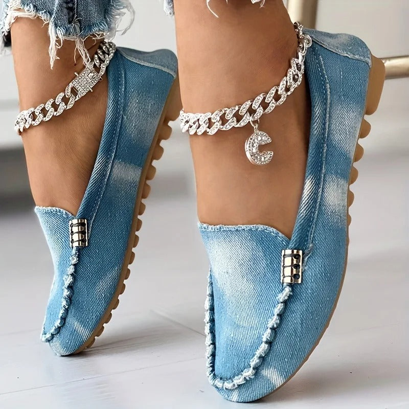 Yvette - Schicke und Bequeme Denim-Loafer
