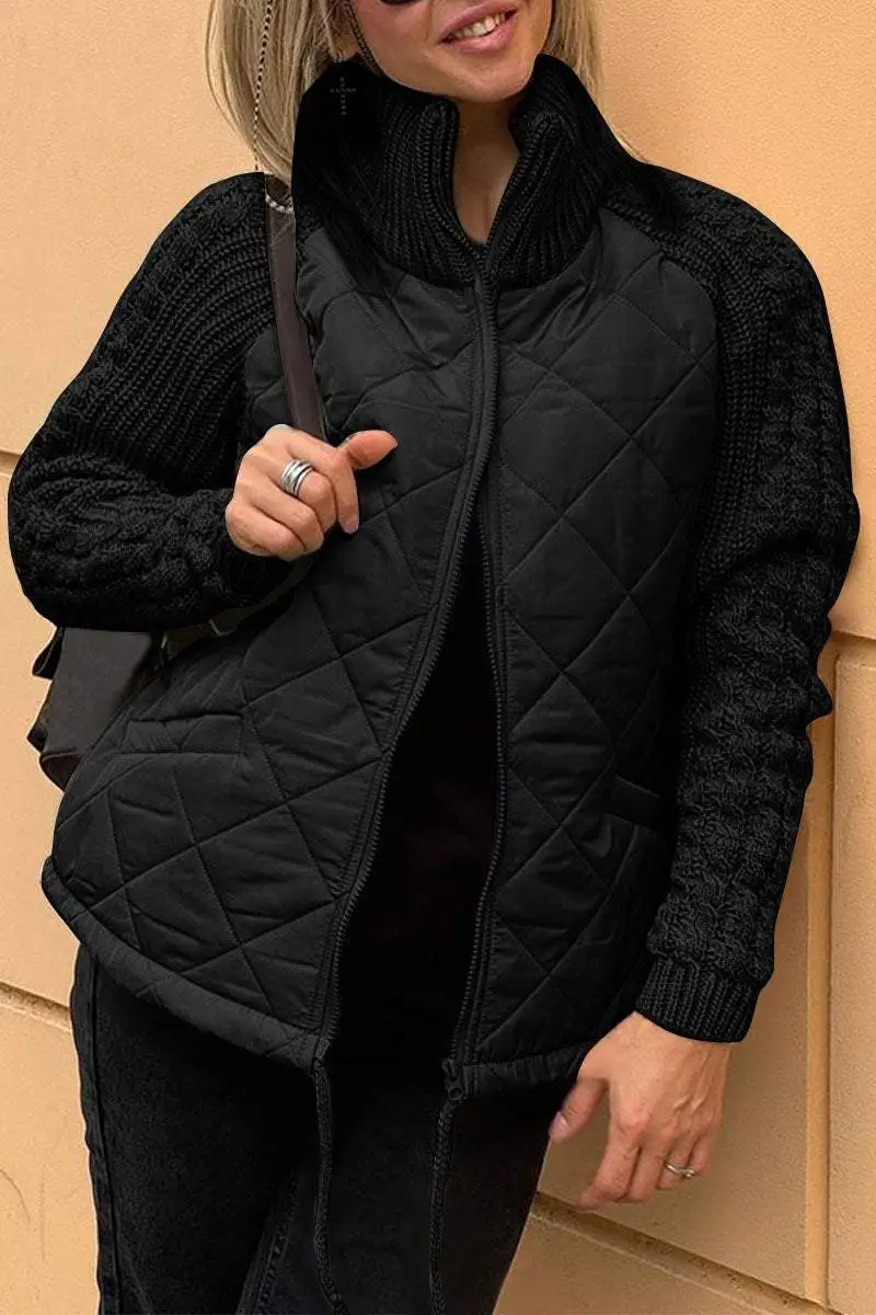 Kim - Patchwork-Jacke mit Reißverschluss