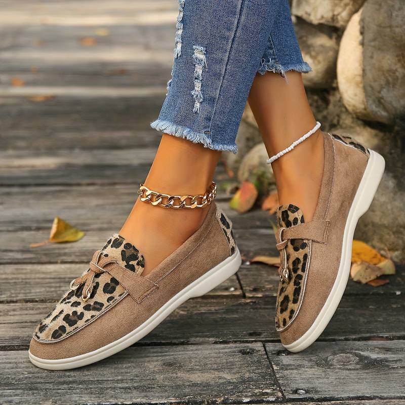 Zola - Damen Loafer mit Leopardenmuster