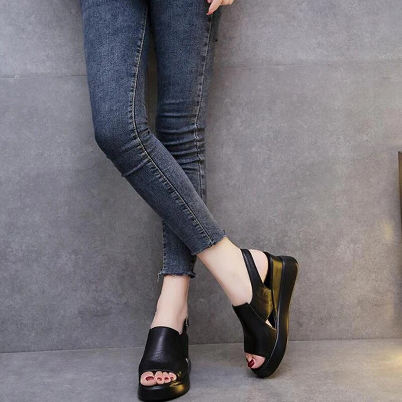 Liesel - Schicke Und Bequeme Plateausandalen