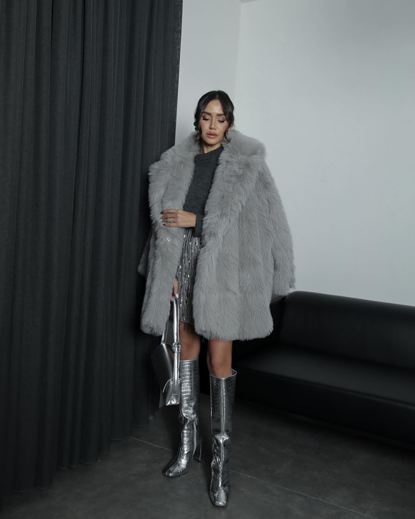 Ruth – Eleganter Kunstpelz Jacke