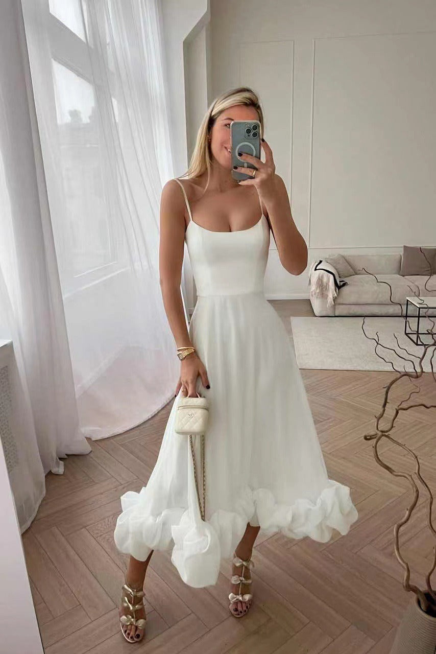 Rhea - Gerafftes Damen-Cocktailkleid