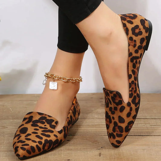 Vienna - Leopard Spitze Zehen Loafers
