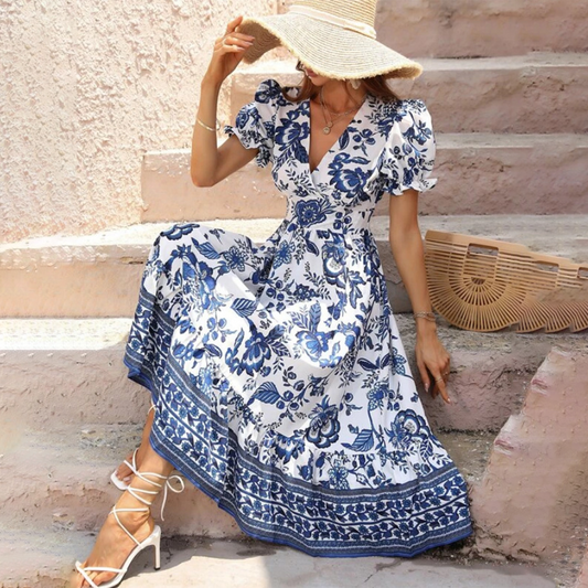 Aliana - Elegantes geblümtes Kleid