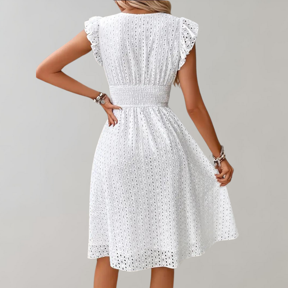 Noki - Elegantes Sommerkleid mit Rüschen