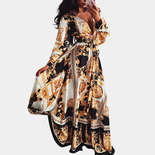 Tina - Klassisches langes Damenkleid