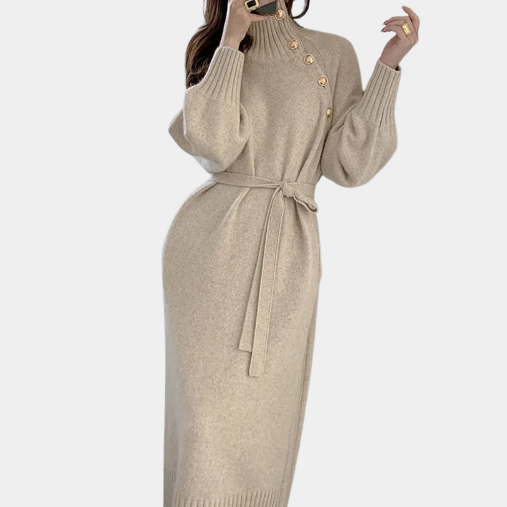 Gricella - Elegantes und Warmes Damenkleid