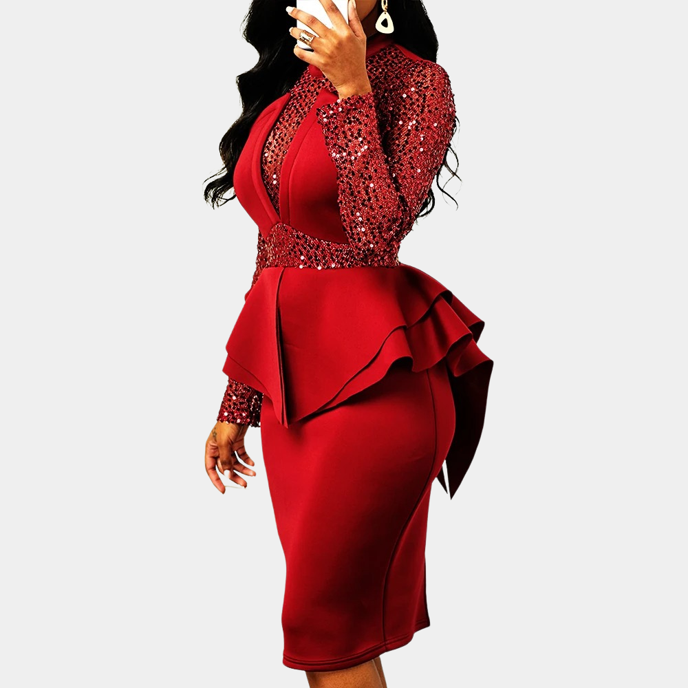 Lucile - Stylisches Bodycon-Kleid mit Pailletten für Damen