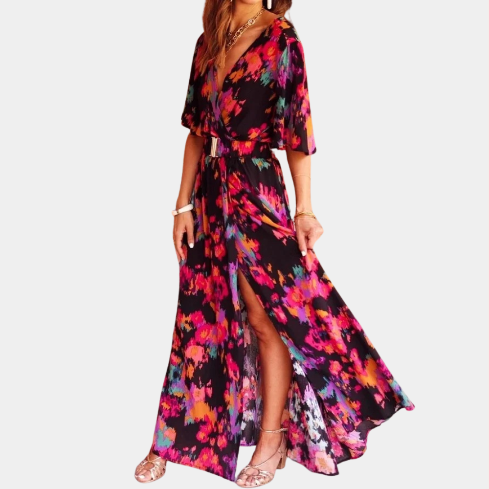 Risette - Maxi-Wickelkleid für Frauen