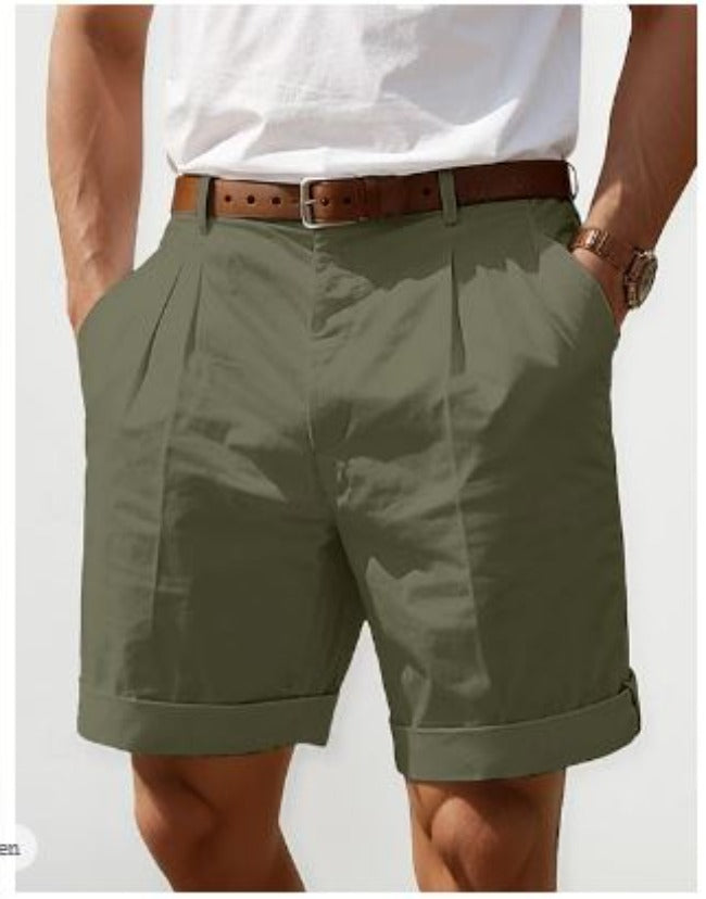 Mario - Herren Sommer Leinen Shorts