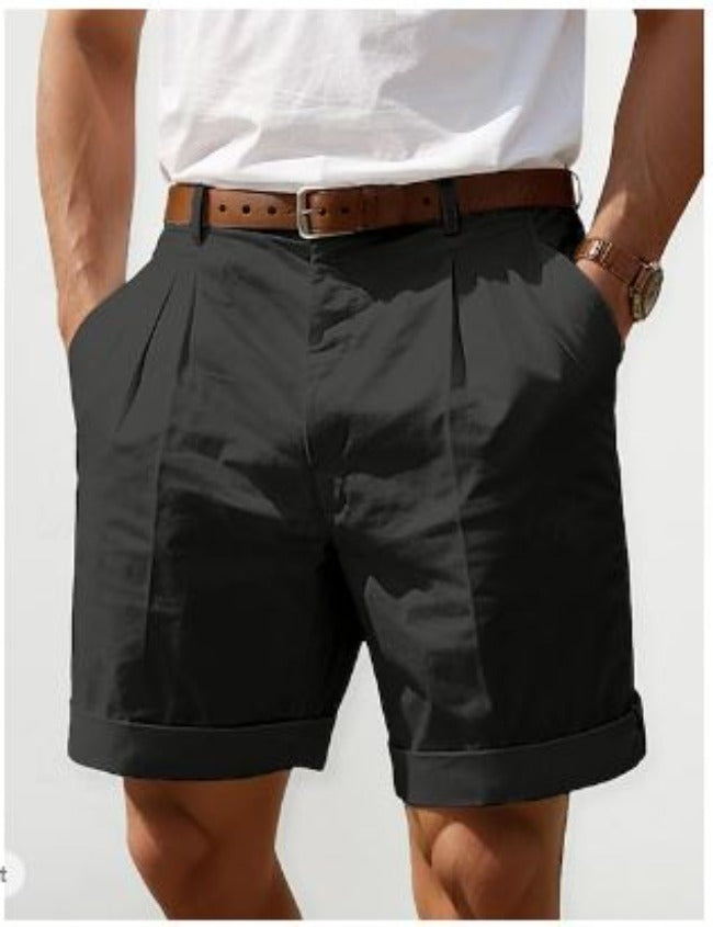 Mario - Herren Sommer Leinen Shorts