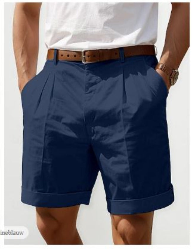 Mario - Herren Sommer Leinen Shorts